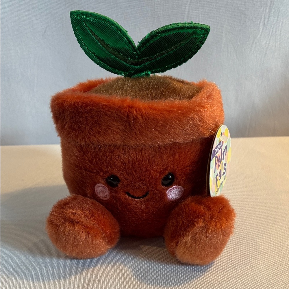NWT Palm Pals Terra Potted Plant Plush 5" Aurora Cute Plush Fuzzy Collectible